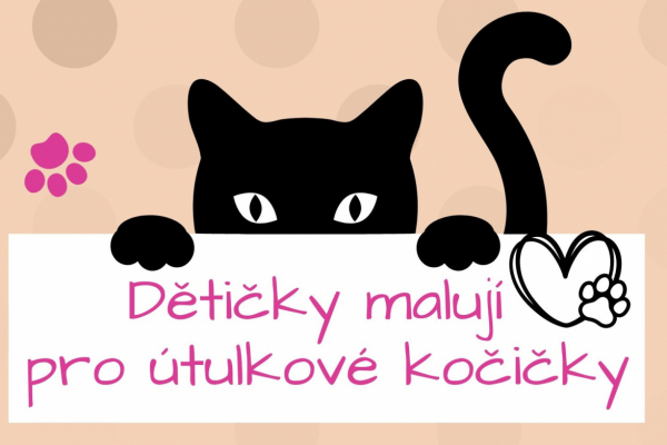 Dětičky malují pro útulkové kočičky