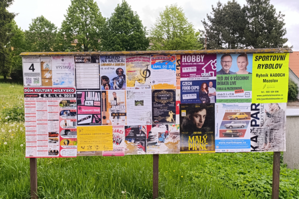 Foto výlepové plochy v Milevsku 4 ČSAD