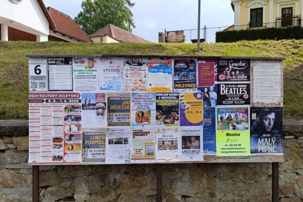 Foto výlepové plochy v Milevsku 6 AUTOBUSOVÉ NÁDRAŽÍ