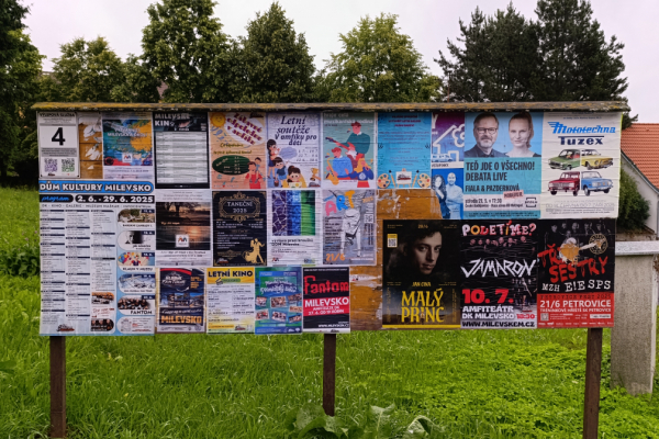 Foto výlepové plochy v Milevsku 4 ČSAD