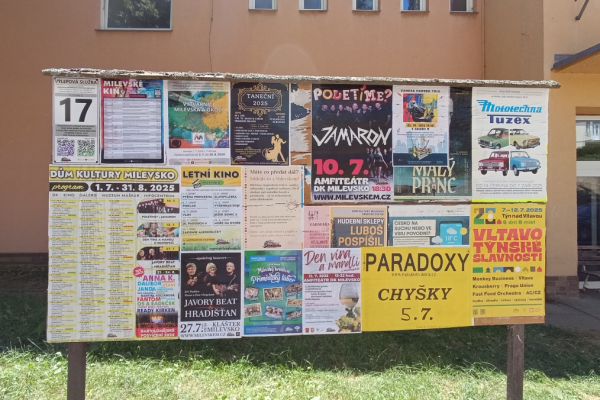 Foto výlepové plochy v Milevsku 17 JÍDELNA LIDOVKA
