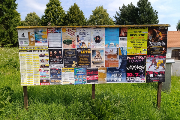 Foto výlepové plochy v Milevsku 4 ČSAD