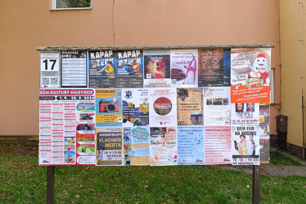 Foto výlepové plochy v Milevsku 17 JÍDELNA LIDOVKA
