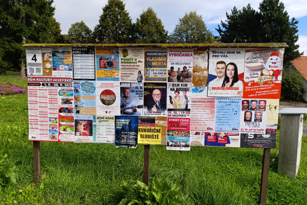 Foto výlepové plochy v Milevsku 4 ČSAD