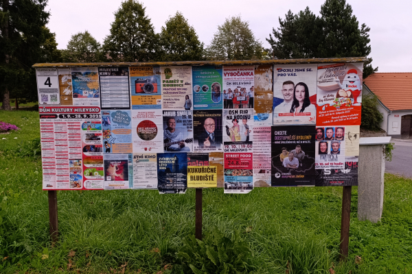 Foto výlepové plochy v Milevsku 4 ČSAD
