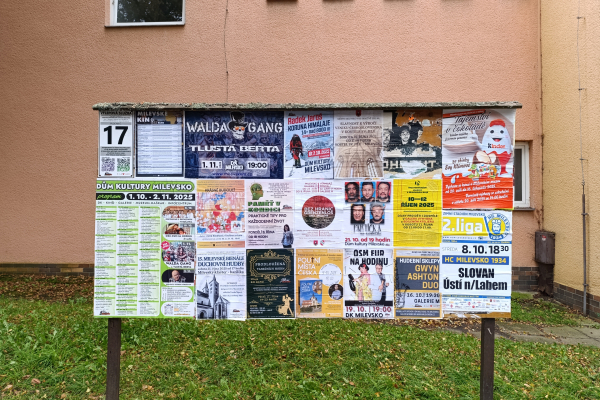 Foto výlepové plochy v Milevsku 17 JÍDELNA LIDOVKA