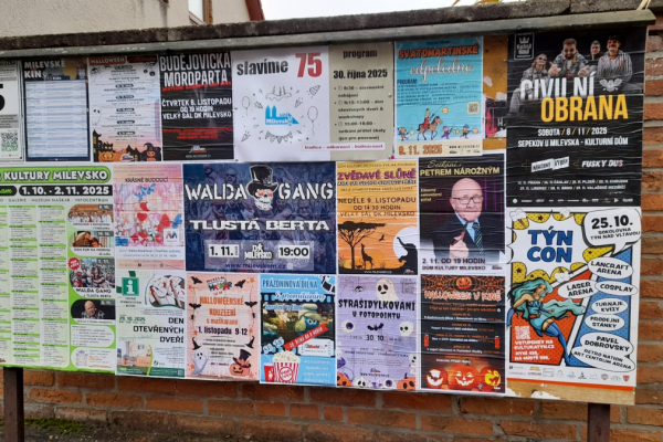 Foto výlepové plochy v Milevsku 5 KINO