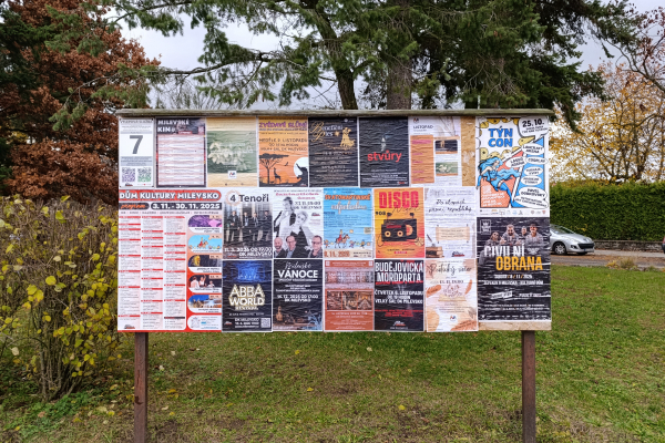 Foto výlepové plochy v Milevsku 7 TYRŠOVO NÁMĚSTÍ