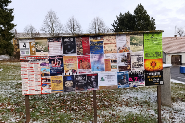 Foto výlepové plochy v Milevsku 4 ČSAD