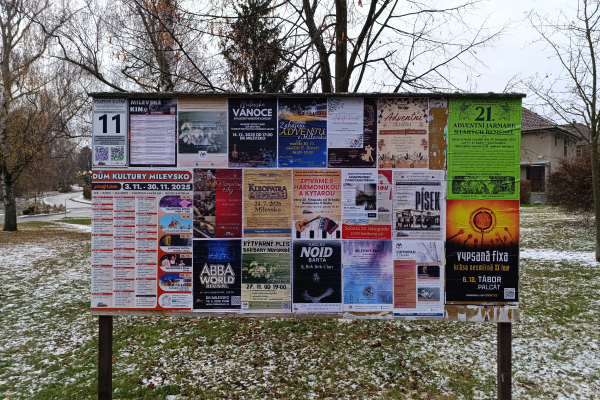 Foto výlepové plochy v Milevsku 11 MĚSTSKÝ ÚŘAD