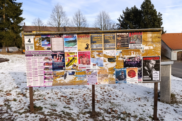 Foto výlepové plochy v Milevsku 4 ČSAD