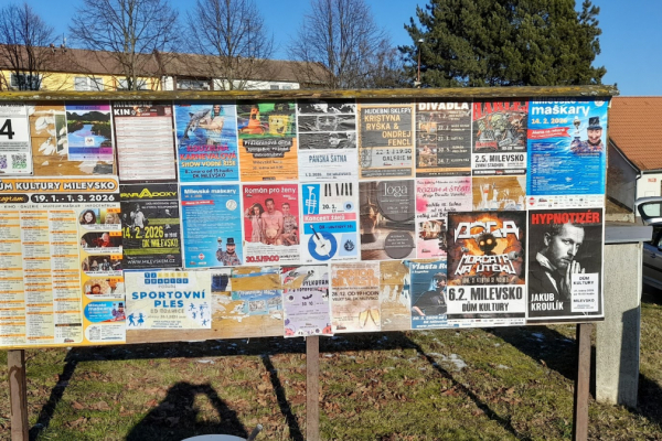 Foto výlepové plochy v Milevsku 4 ČSAD