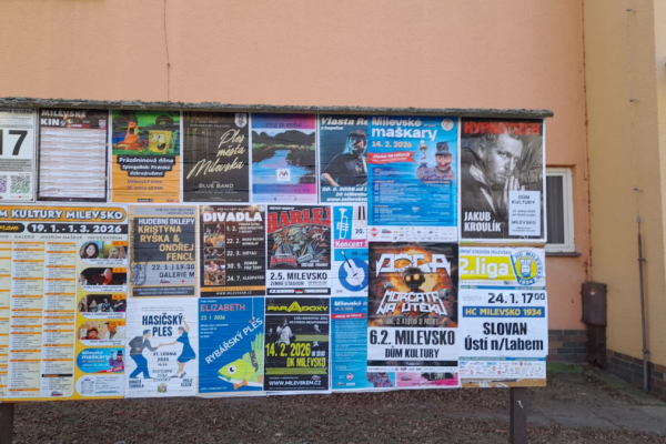 Foto výlepové plochy v Milevsku 17 JÍDELNA LIDOVKA