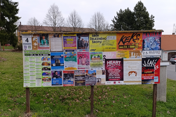 Foto výlepové plochy v Milevsku 4 ČSAD