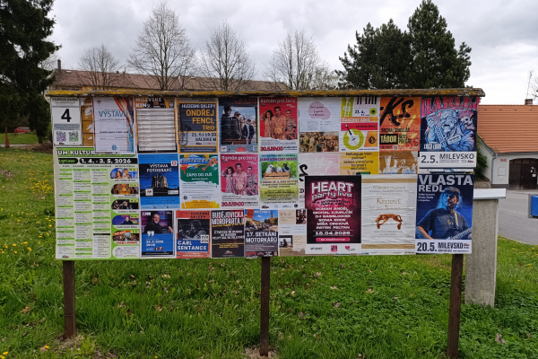 Foto výlepové plochy v Milevsku 4 ČSAD