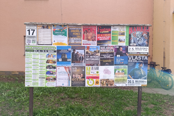 Foto výlepové plochy v Milevsku 17 JÍDELNA LIDOVKA