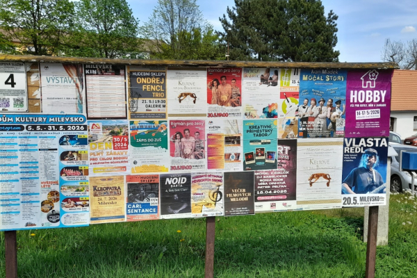 Foto výlepové plochy v Milevsku 4 ČSAD