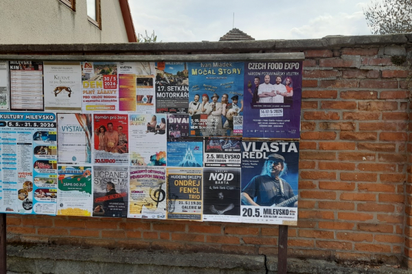 Foto výlepové plochy v Milevsku 5 KINO