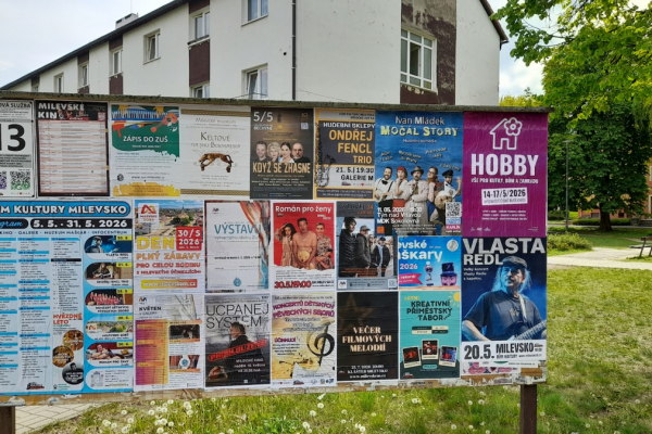 Foto výlepové plochy v Milevsku 13 ISŠT