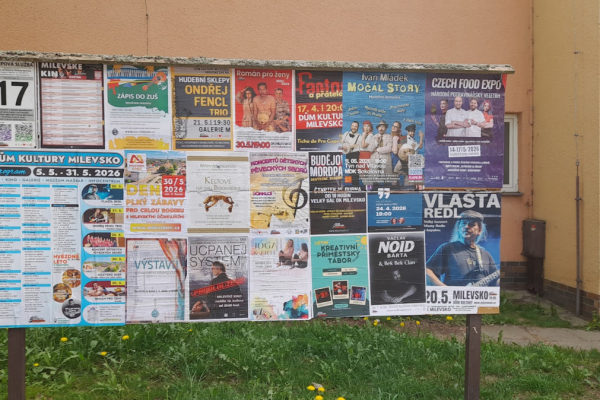 Foto výlepové plochy v Milevsku 17 JÍDELNA LIDOVKA