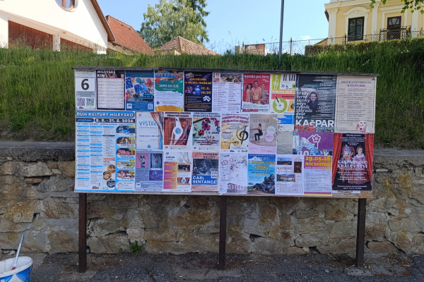 Foto výlepové plochy v Milevsku 6 AUTOBUSOVÉ NÁDRAŽÍ