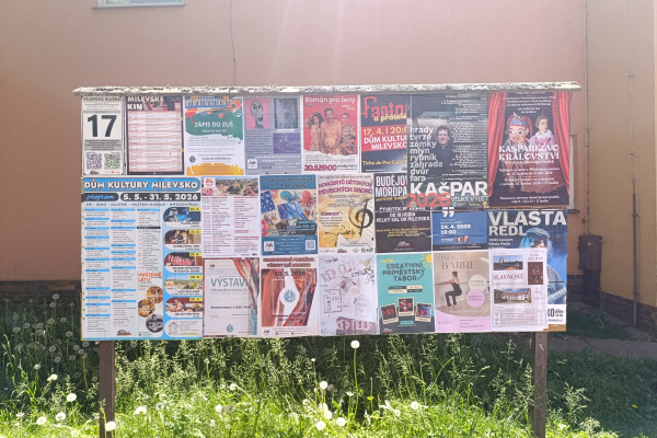 Foto výlepové plochy v Milevsku 17 JÍDELNA LIDOVKA