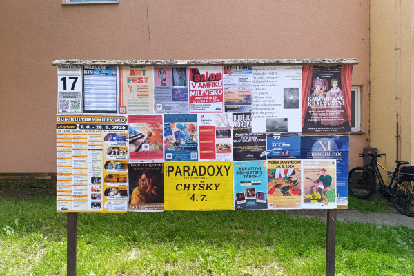 Foto výlepové plochy v Milevsku 17 JÍDELNA LIDOVKA