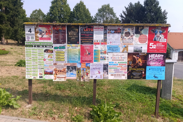 Foto výlepové plochy v Milevsku 4 ČSAD