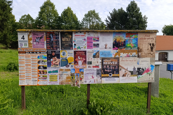 Foto výlepové plochy v Milevsku 4 ČSAD