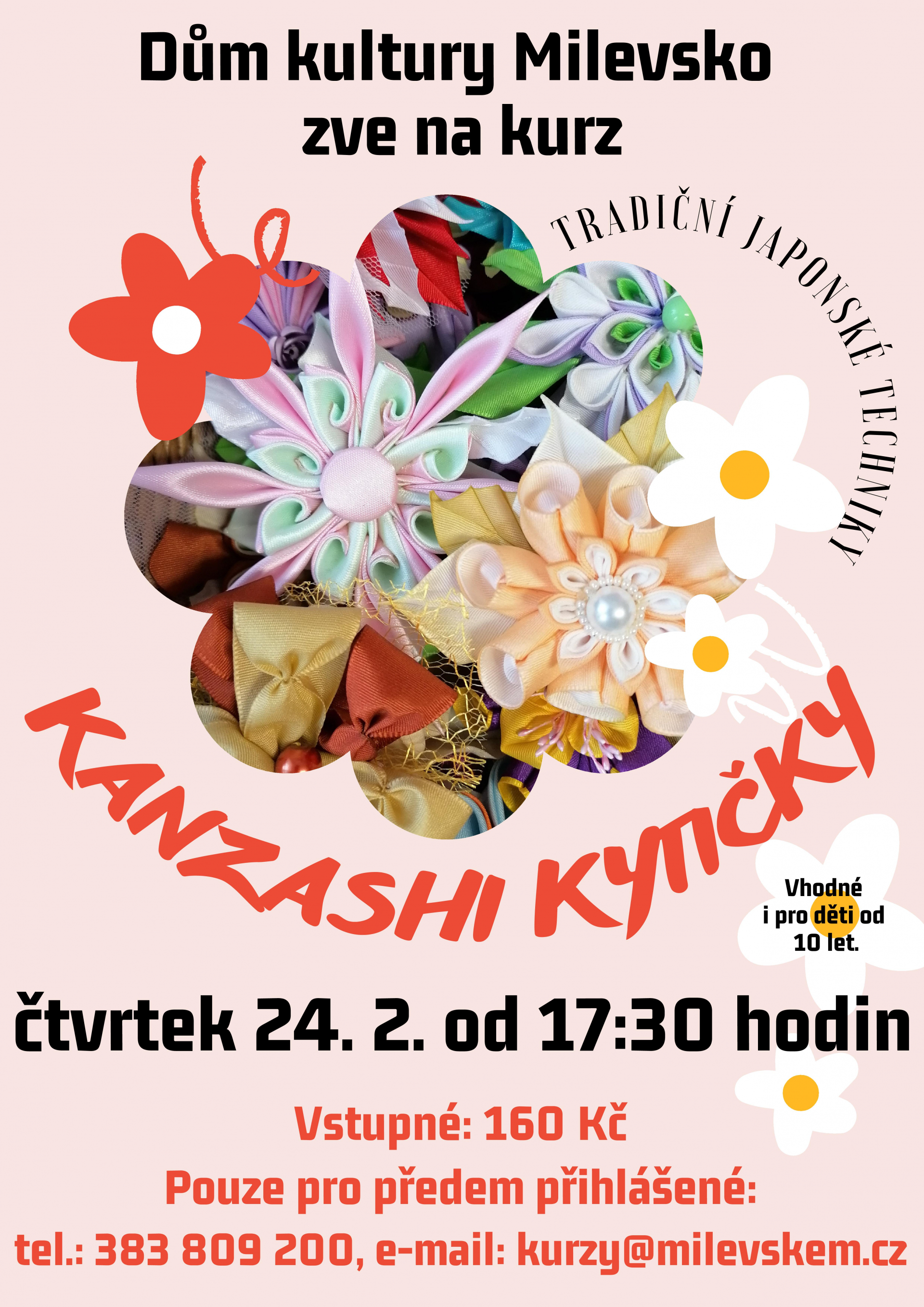 Plakát Kurz - Kanzashi kytičky