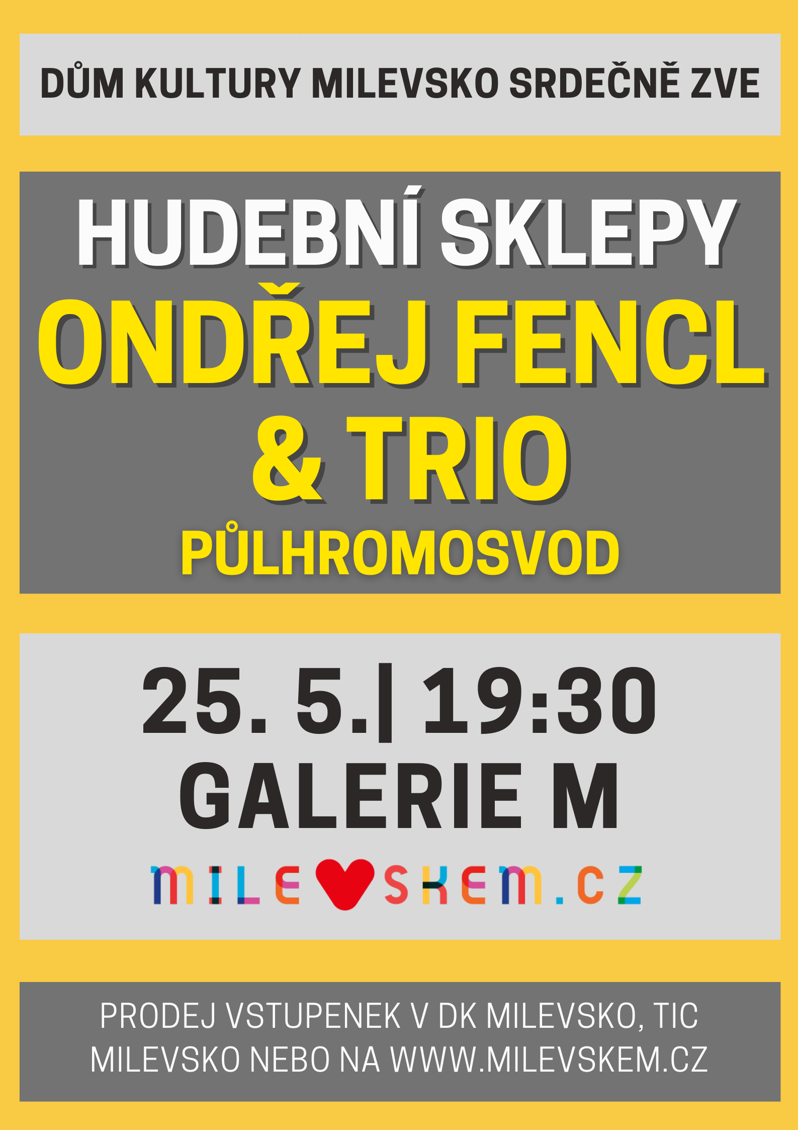 Plakát Hudební sklepy - Ondřej Fencl & Trio
