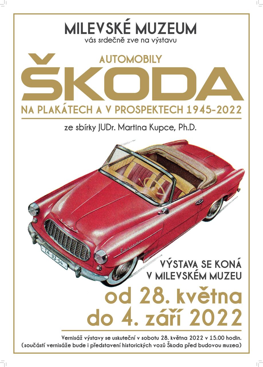 Plakát Automobily ŠKODA na plakátech a v prospektech 1945 - 2022