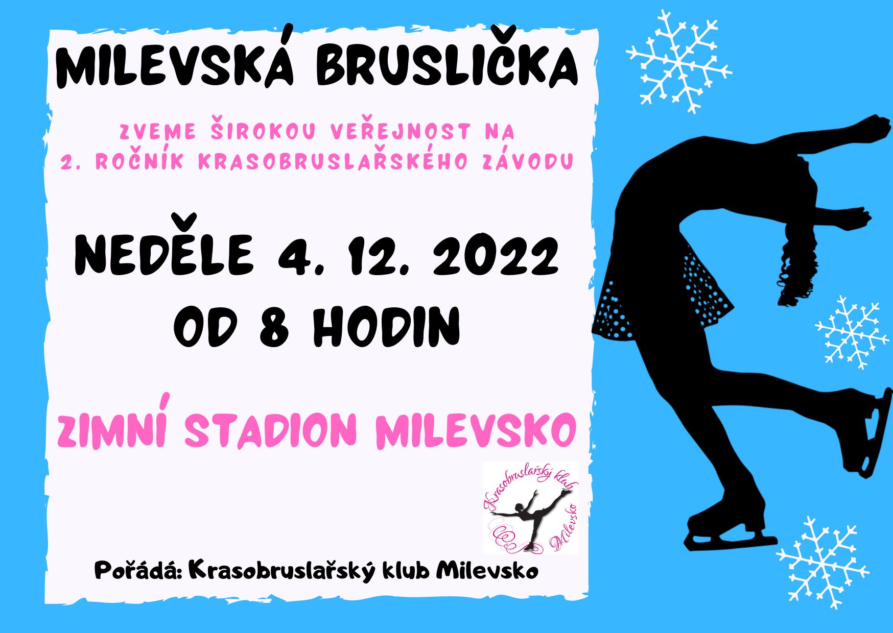 Plakát Milevská bruslička