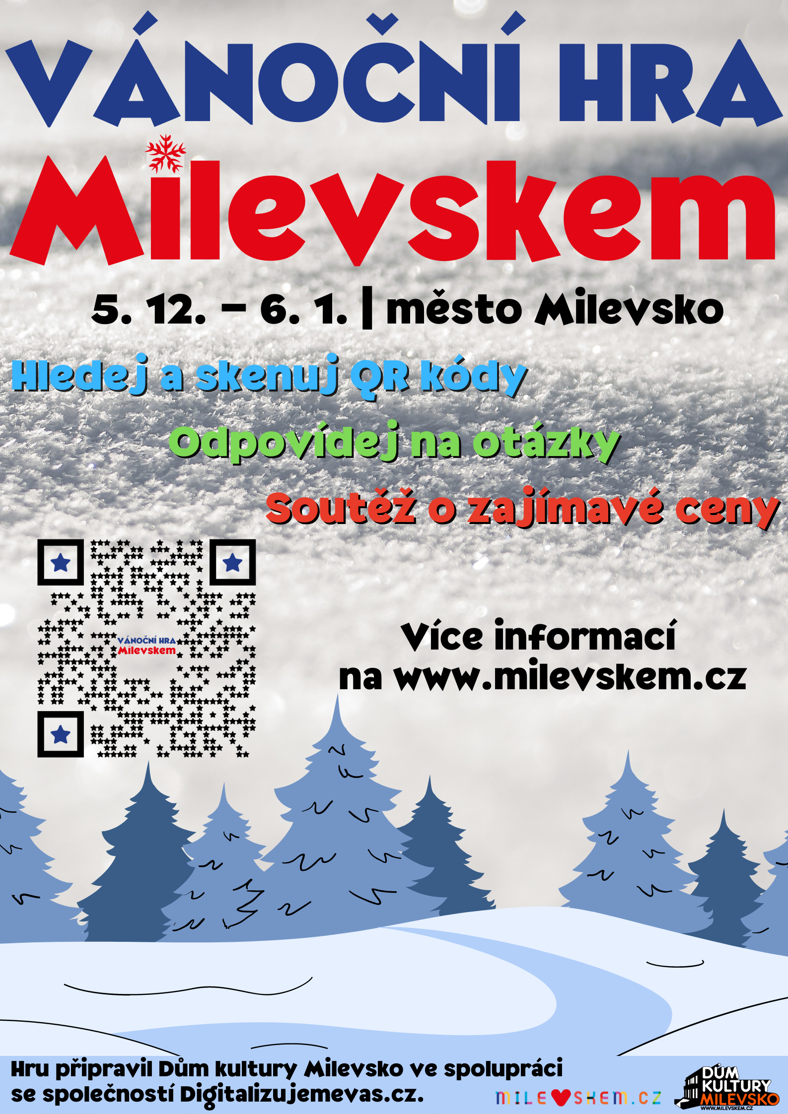 Plakát Vánoční hra Milevskem