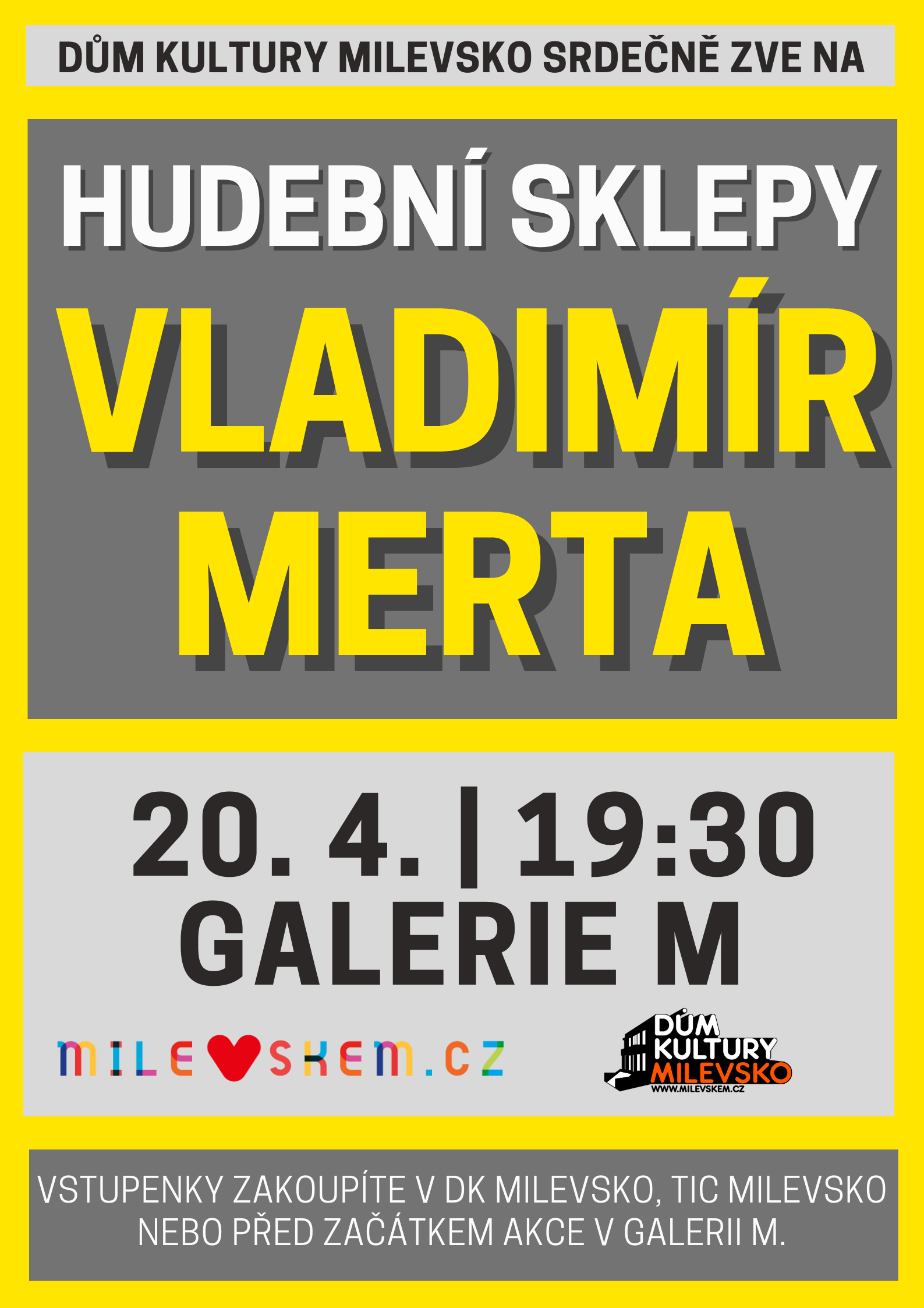 Plakát Hudební sklepy - Vladimír Merta