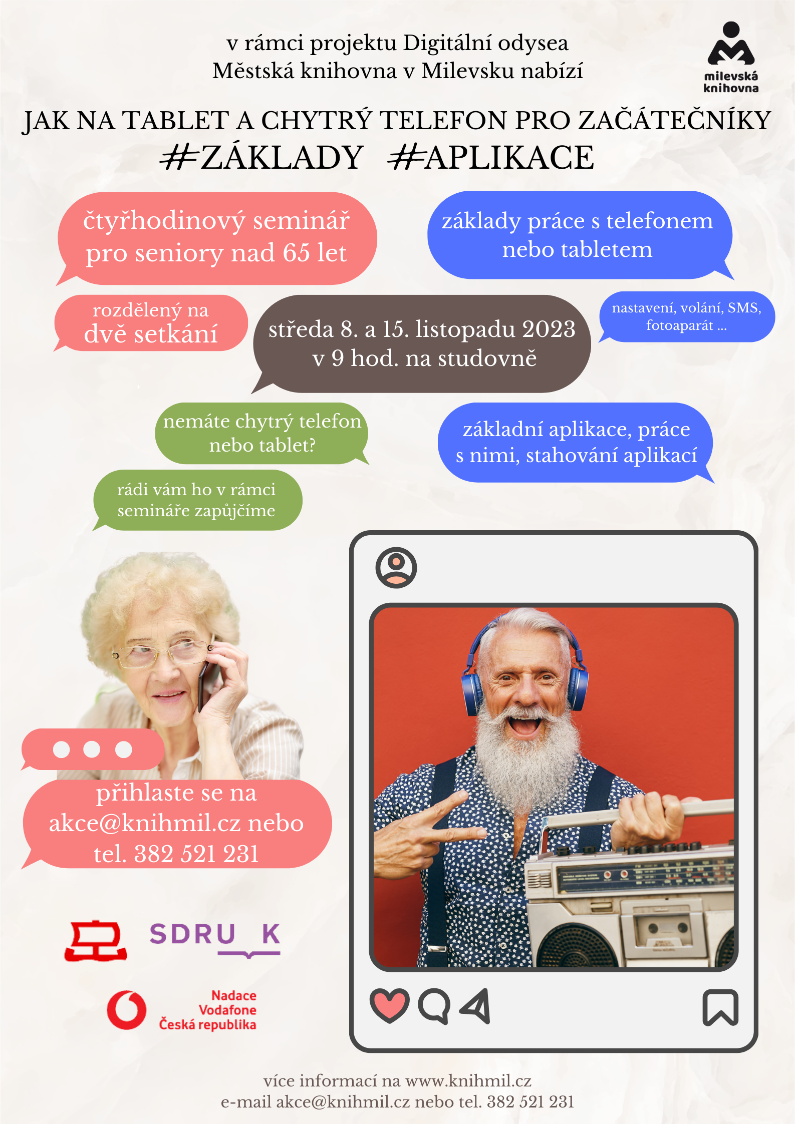 Plakát Digitální odysea: Jak na tablet a chytrý telefon