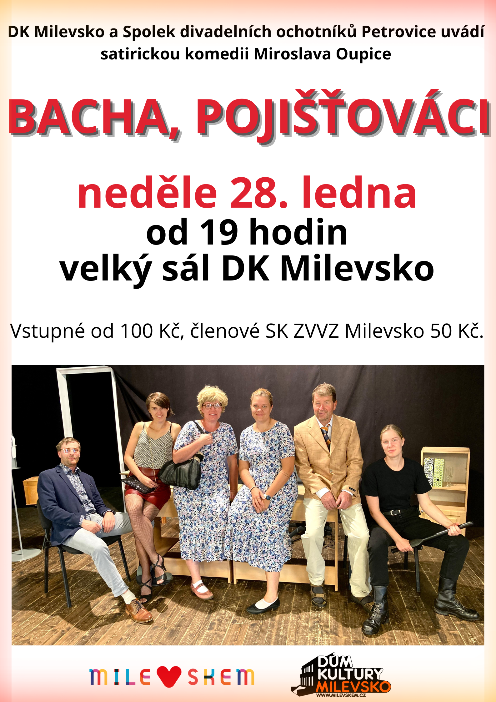 Plakát Divadlo - Bacha, pojišťováci