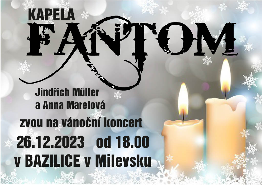 Plakát Vánoční koncert s Fantomem