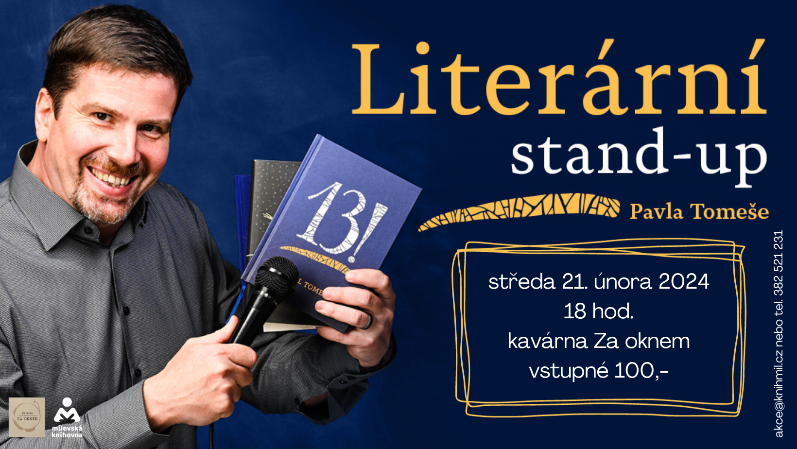 Plakát Pavel Tomeš: Literární stand-up