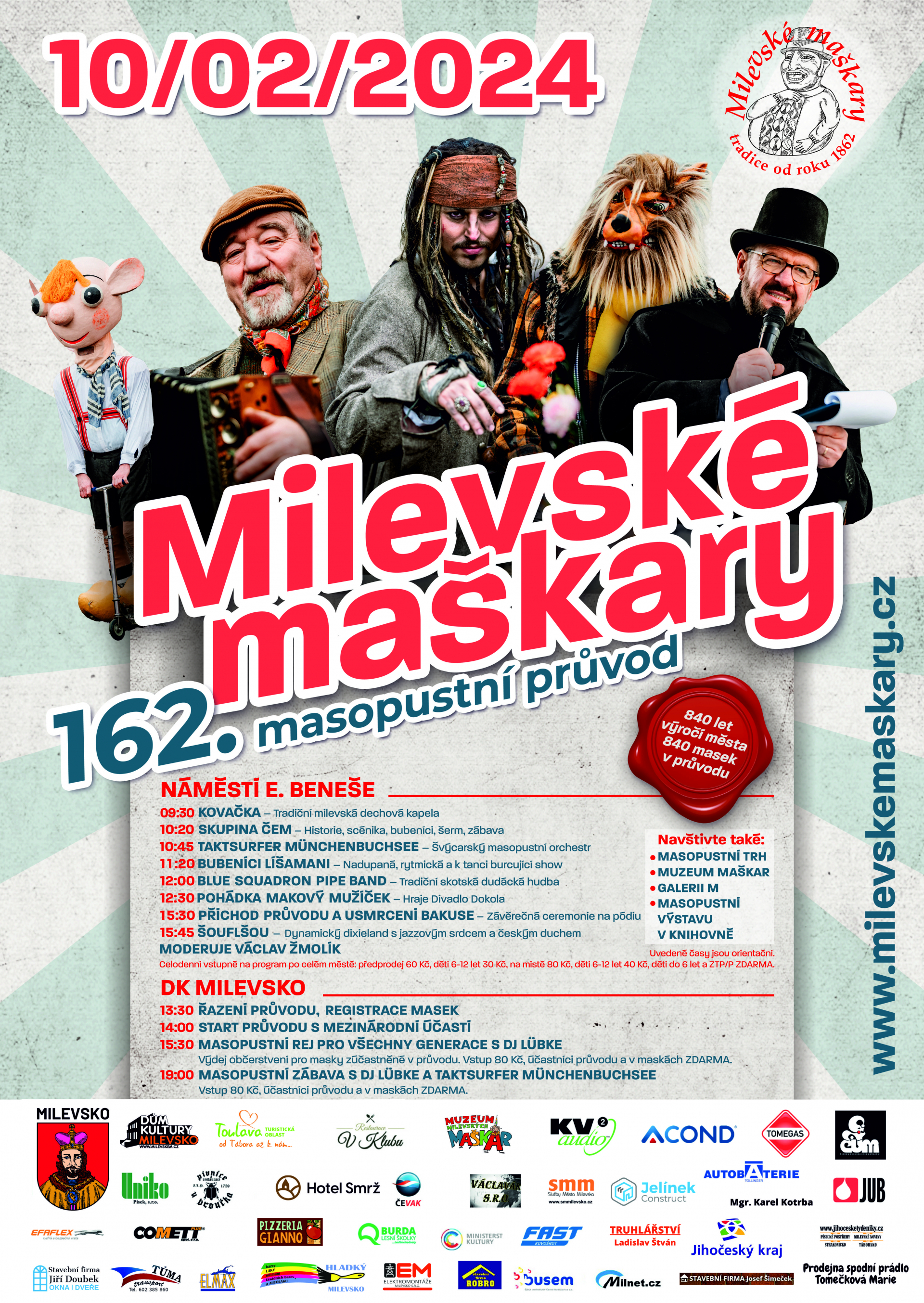 Plakát Milevské maškary 2024