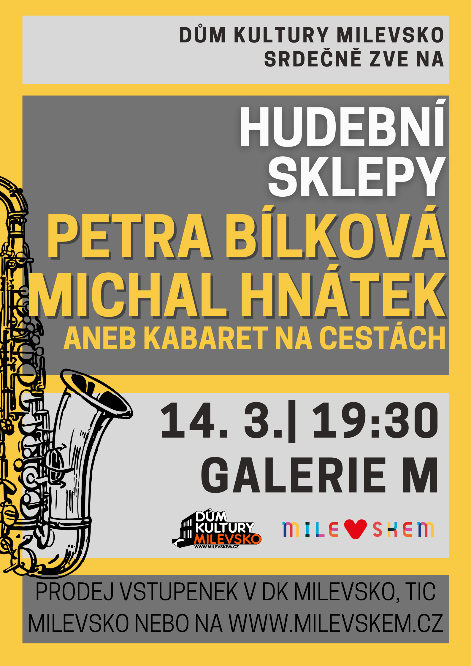 Plakát Hudební sklepy - Petra Bílková & Michal Hnátek