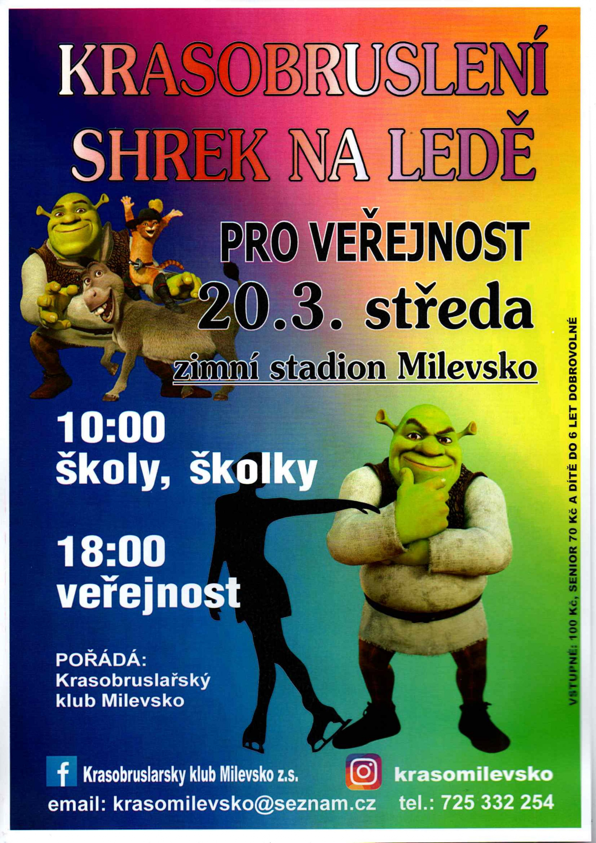 Plakát Krasobruslení - Shrek na ledě