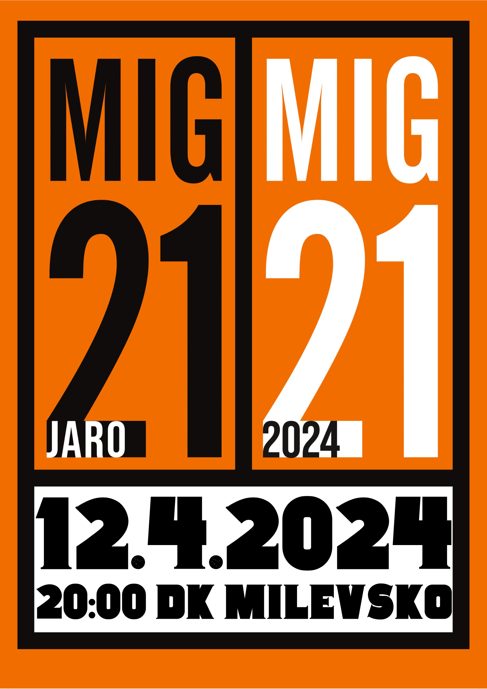 Plakát MIG 21 - Jaro Tour 2024