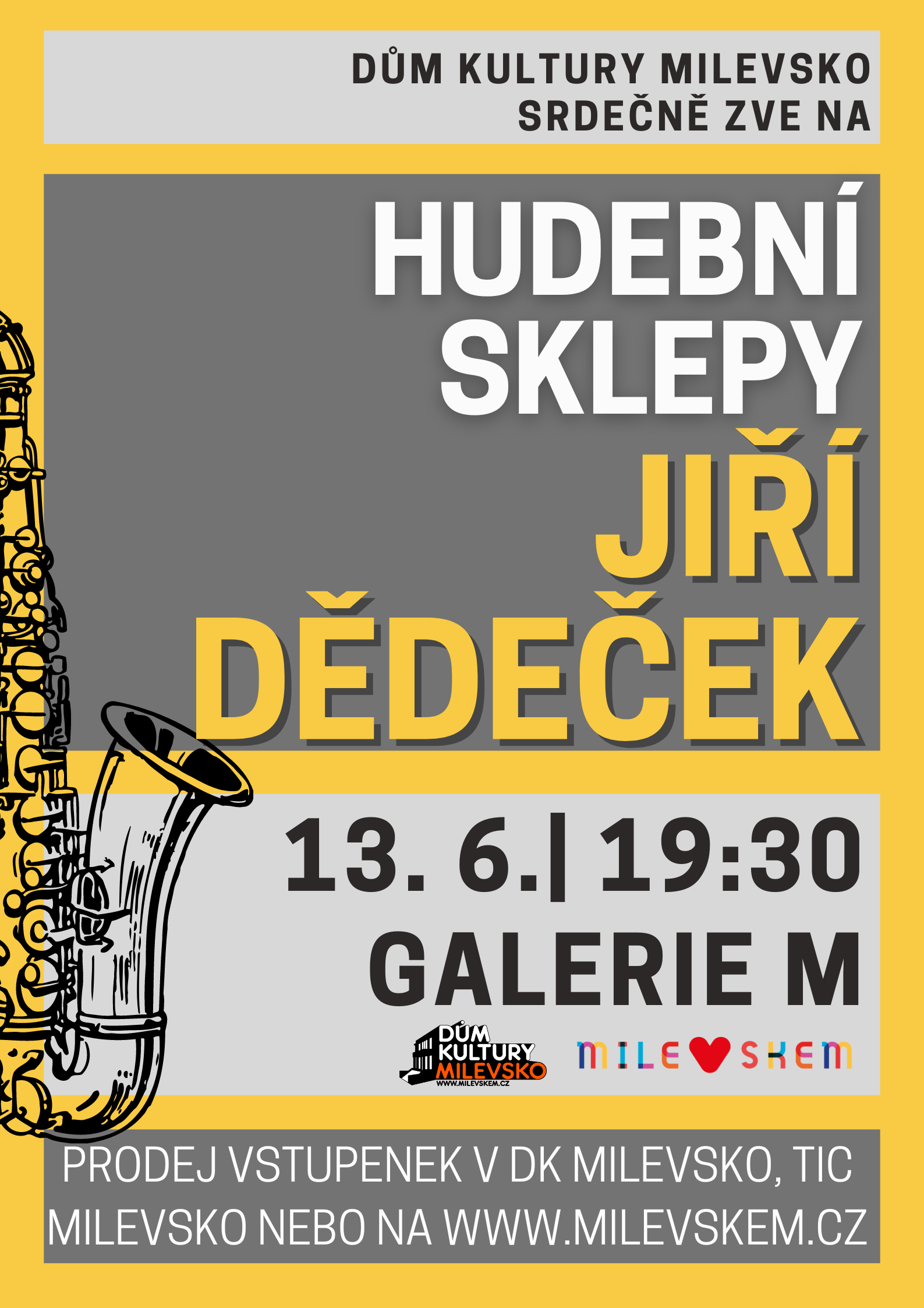 Plakát Hudební sklepy - Jiří Dědeček