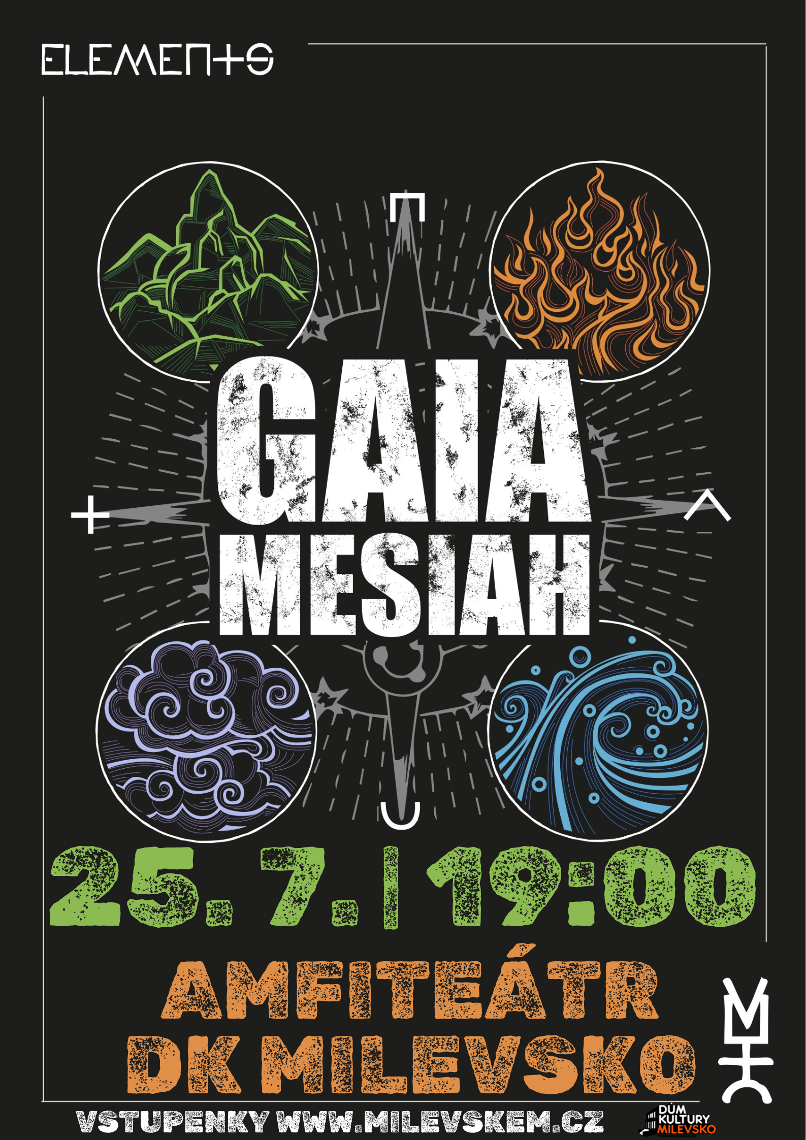 Plakát Gaia Mesiah - turné Elements