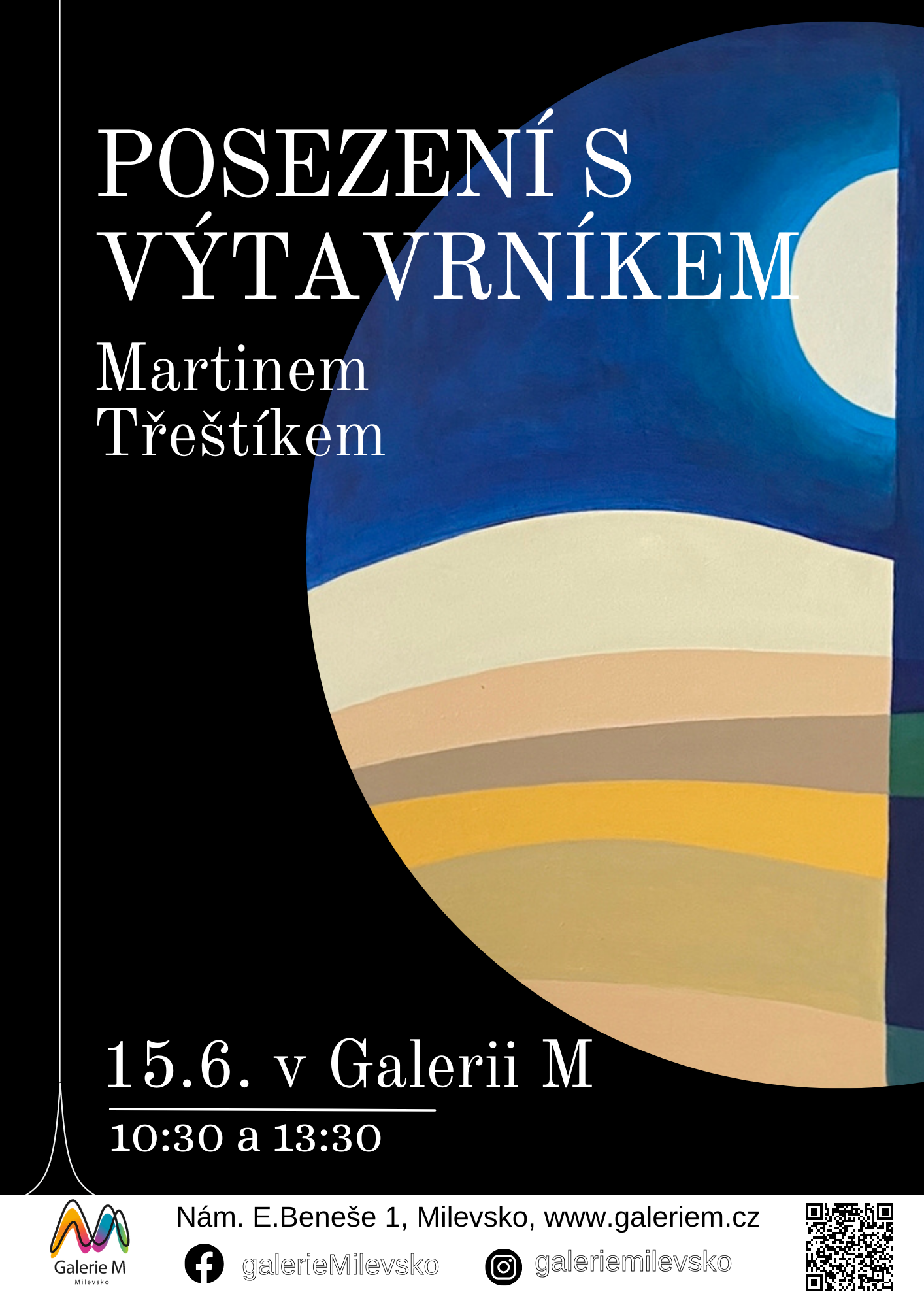 Plakát Posezení s výtvarníkem Martine Třeštíkem