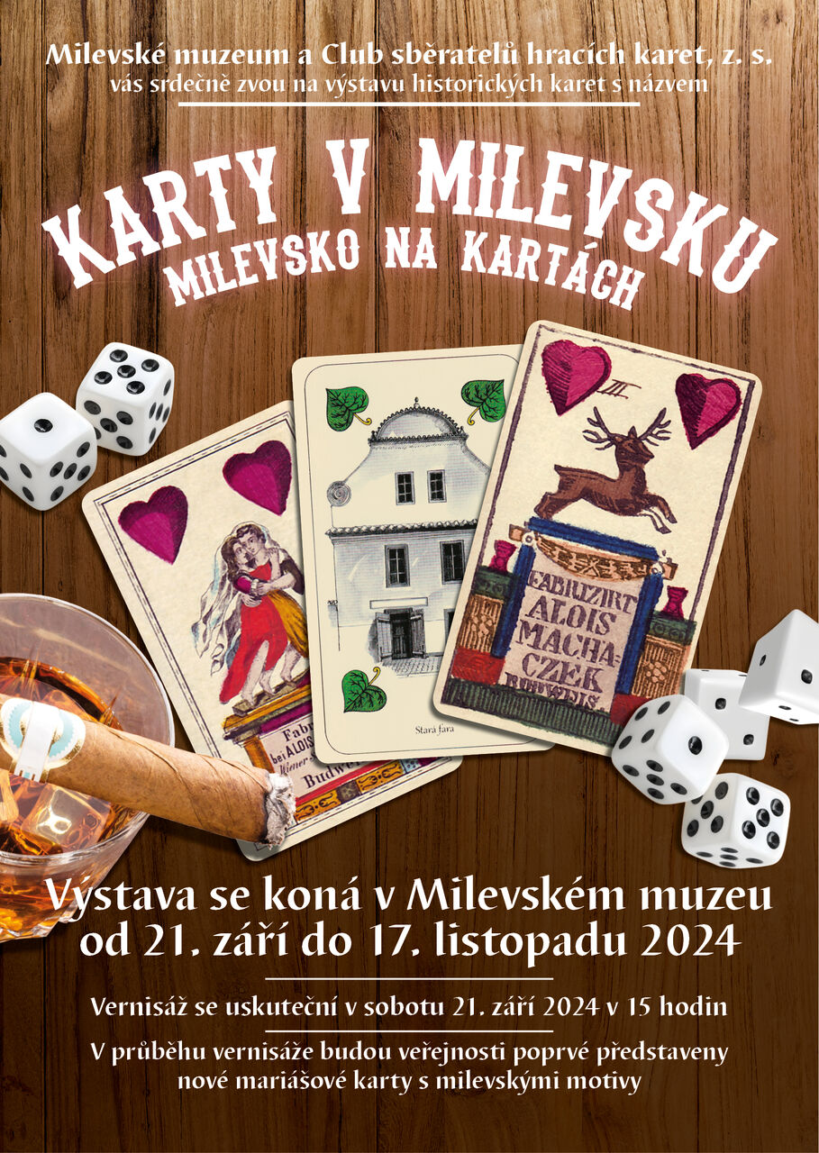 Plakát Karty v Milevsku - Milevsko na kartách