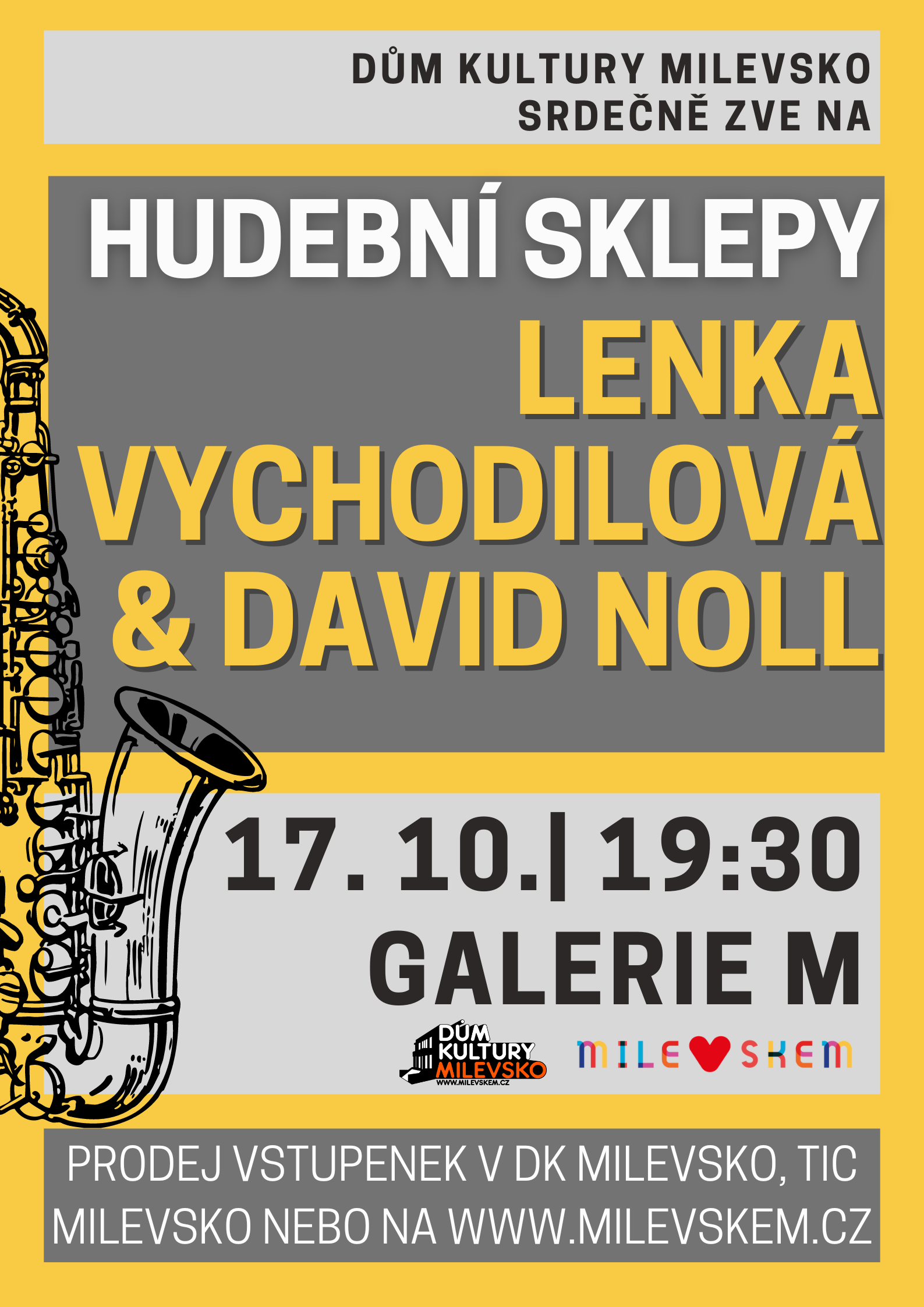 Plakát Hudební sklepy - Lenka Vychodilová & David Noll