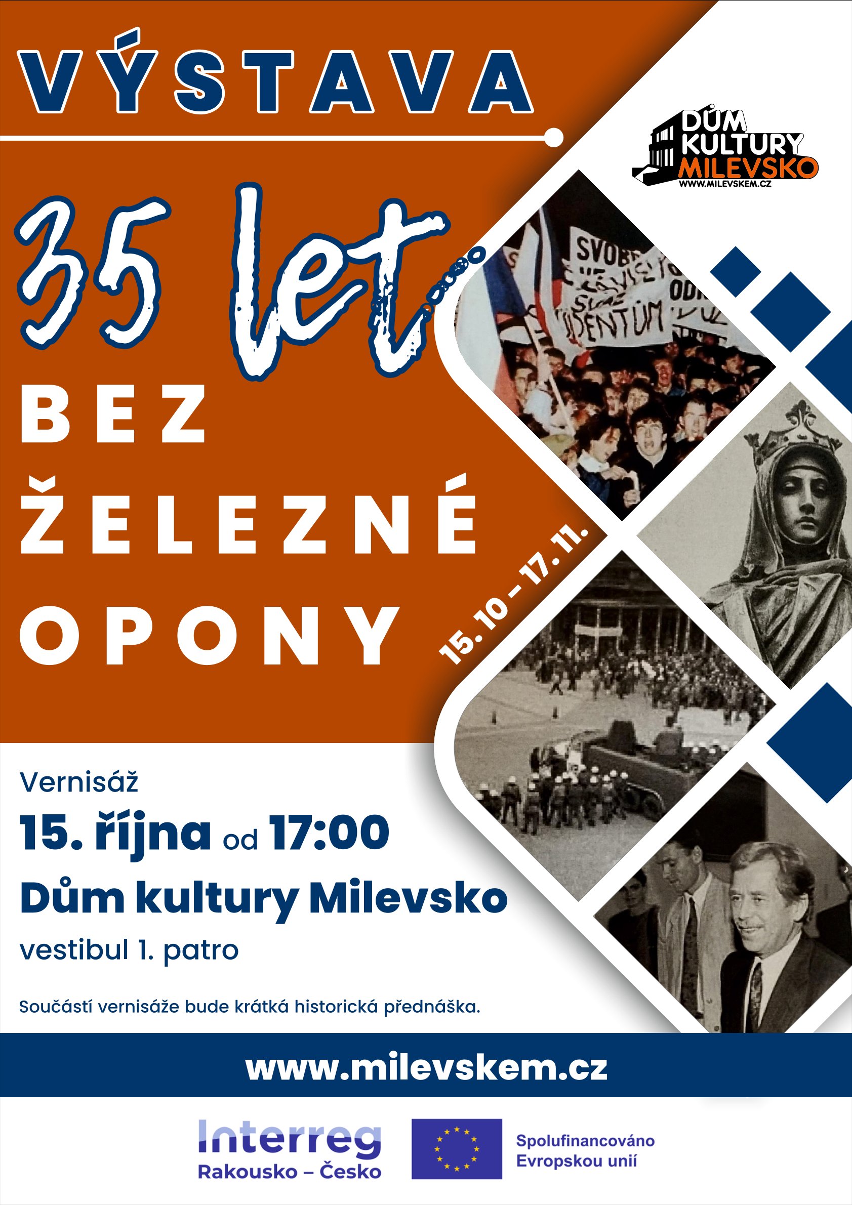 Plakát Výstava - 35 let bez železné opony