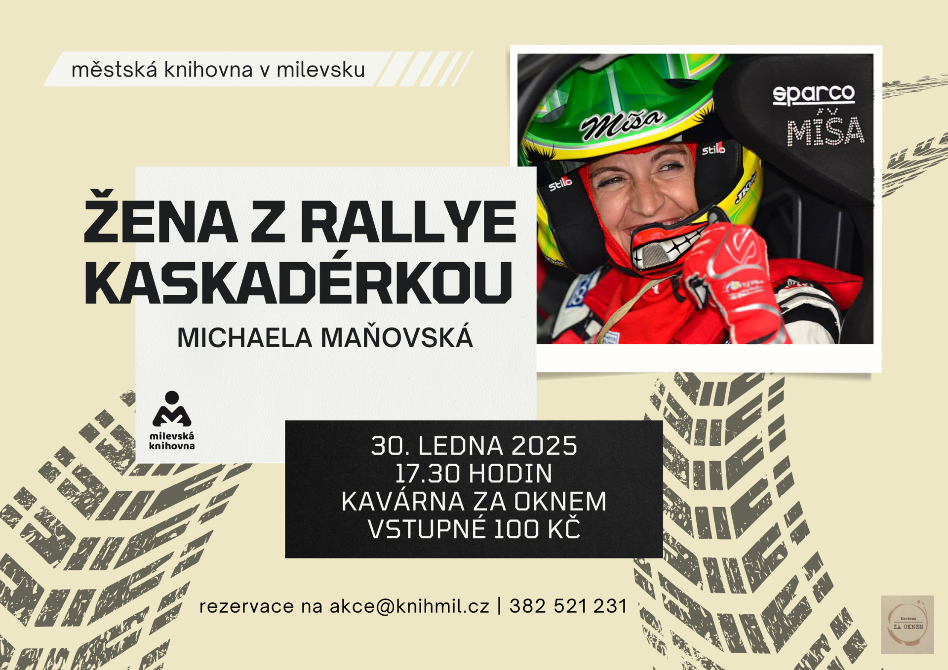 Plakát Žena z rallye kaskadérkou